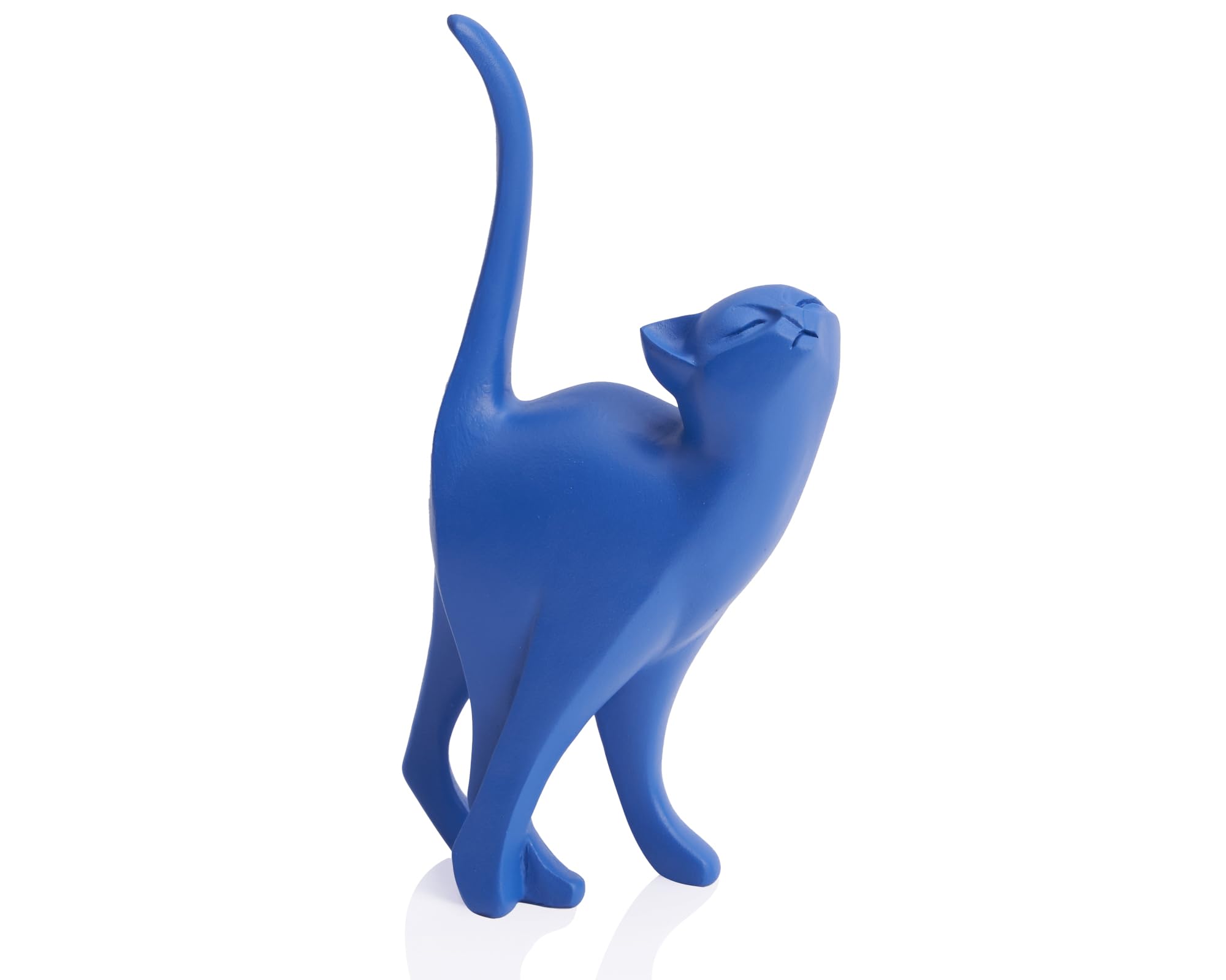 Pink Cat Statue Modern Abstract in Multiple Colors, Ideal Indoor Decor & Gift for Cat Lovers, Artistic Home Accents