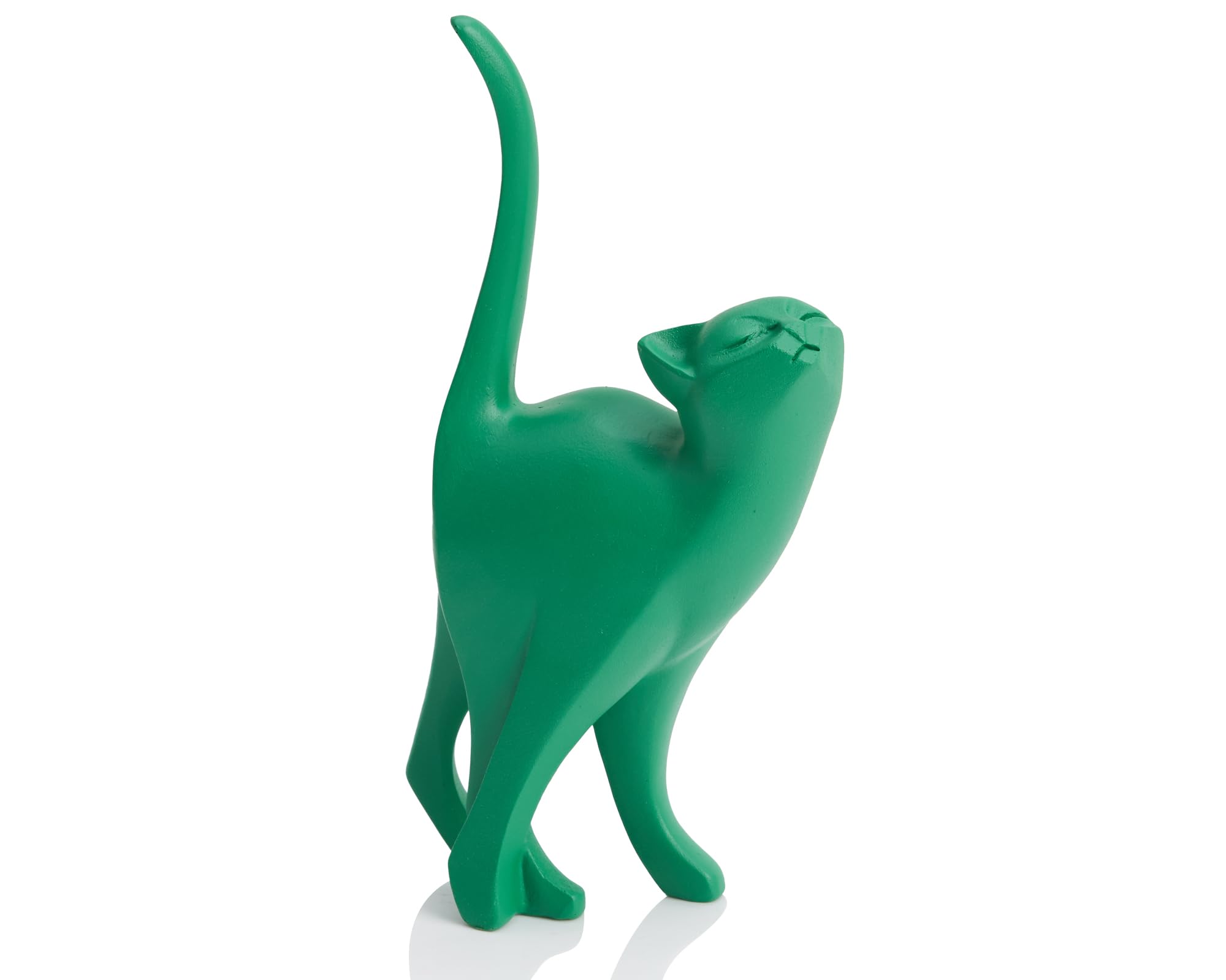 Pink Cat Statue Modern Abstract in Multiple Colors, Ideal Indoor Decor & Gift for Cat Lovers, Artistic Home Accents